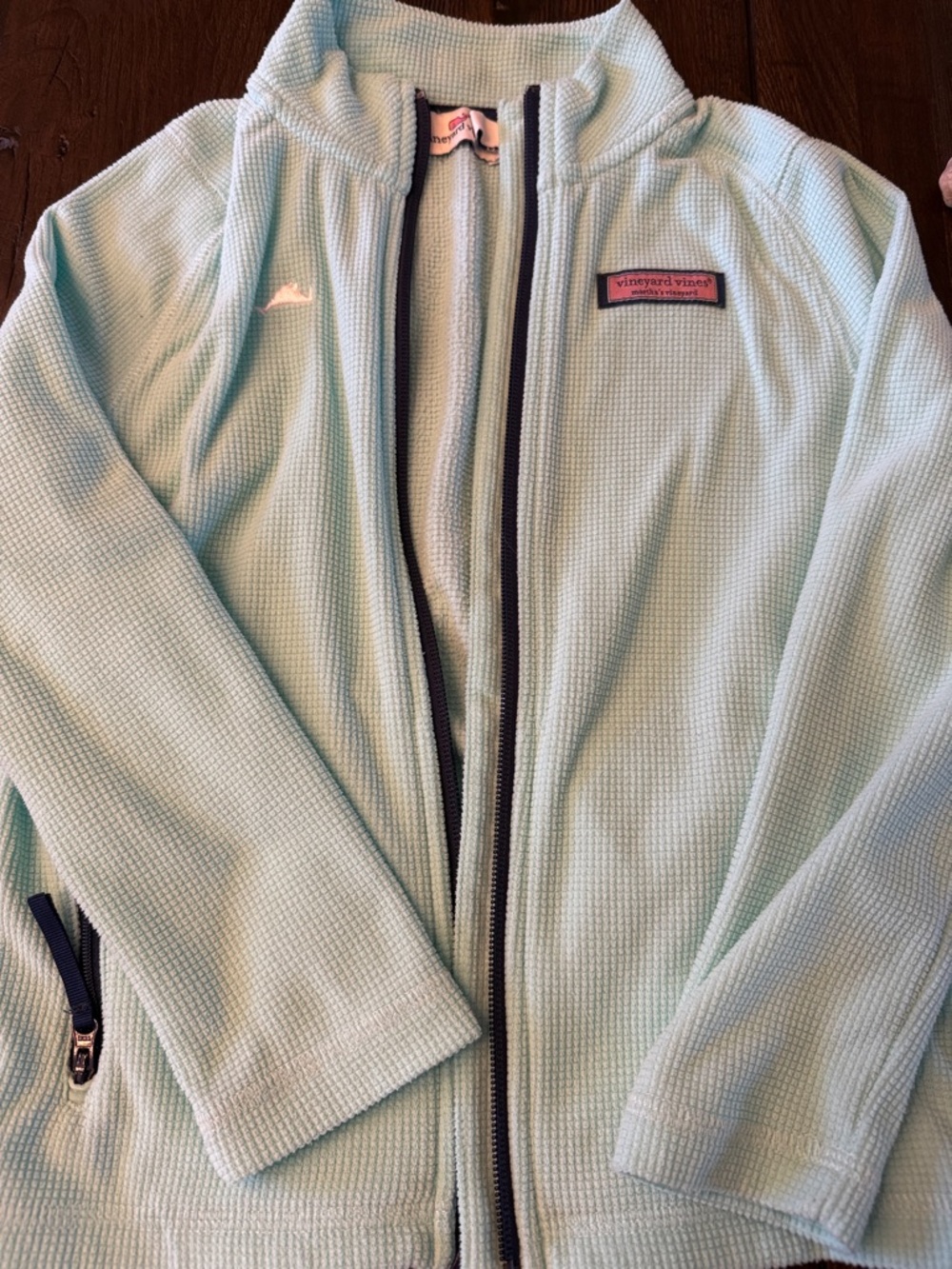 Vineyard Vines Light Aqua Full-Zip sweatshirt